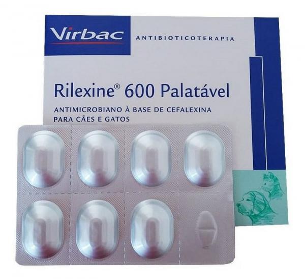 Rilexine 600mg 14 Comprimidos - Cartelas Avulsas +bula - Virbac