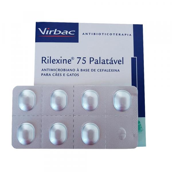 Rilexine 75mg - 7 Comprimidos - Cartela Avulsa + Bula - Virbac