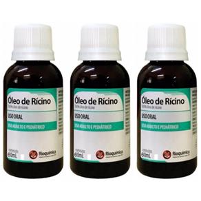 Rioquímica Óleo de Rícino 60ml - Kit com 03