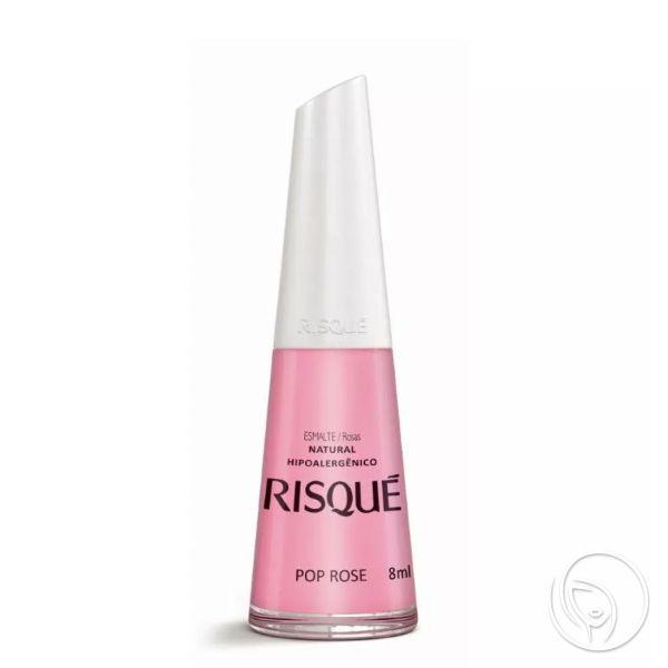 Risque - Esmalte Natural Gloss Pop Rose - 8ml