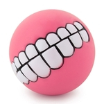  rnc Pet Ys Teeth 7,5 Cm Bola Cão Iludir Cola Bit-de-rosa