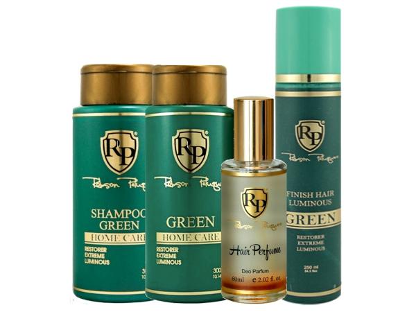 Robson Peluquero - Kit Matizador Green Shampoo + Máscara + Finish + Perfume
