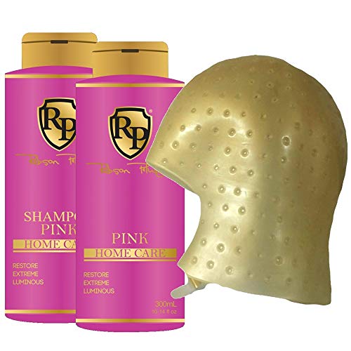 Robson Peluquero - Kit Matizador Pink Shampoo + Máscara 300ml + Touca