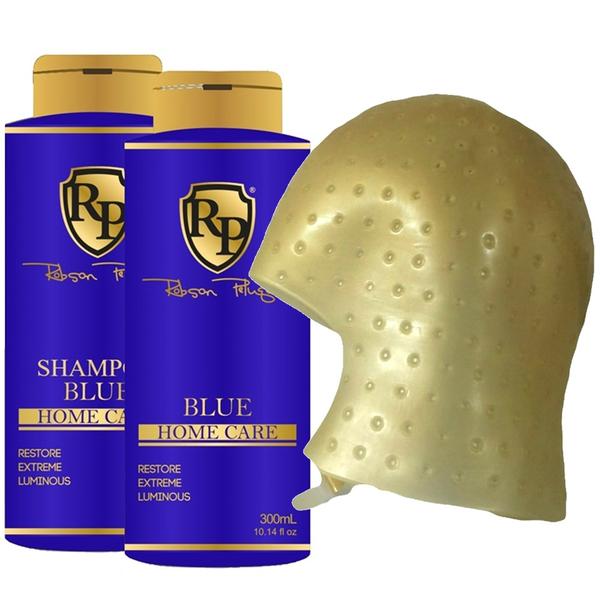 Robson Peluquero - Kit Matizador Platinum Shampoo + Máscara 300ml + Touca