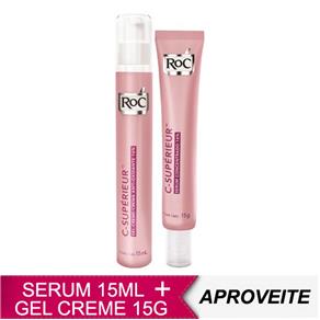 Roc C-Superieur 16% Serum Concentrado Antirrugas Facial 15Ml + Gel Creme Hidratante Facial 15G