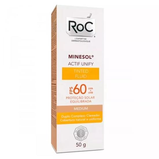 Roc Minesol Actif Unify Tinted Fluid Medium Fps 60 50g