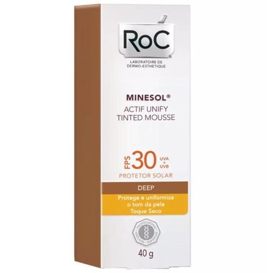 Roc Minesol Actif Unify Tinted Mousse Deep Fps 30 40g
