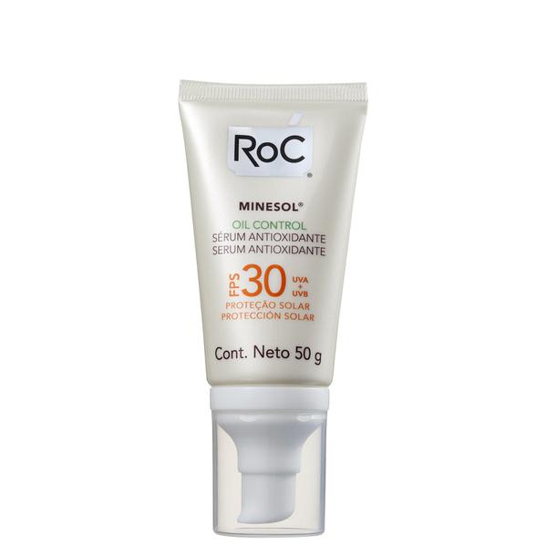 RoC Minesol Oil Control Sérum Antioxidante FPS 30 - Protetor Solar Facial 50g