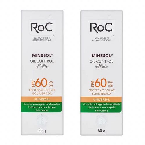 Roc Minesol Oil Control Universal Tinted Fps 60 2 Unidades