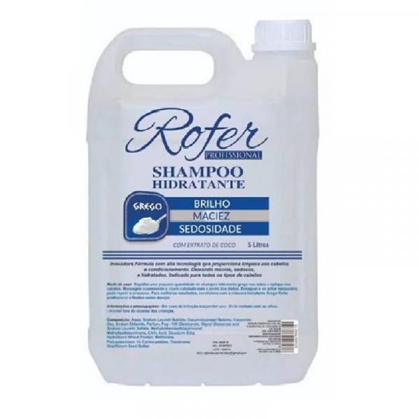 Rofer Profissional Shampoo Hidratante Grego 5 Litros
