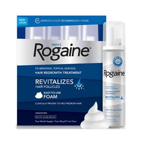 Rogaine Men`S Foam 5% Minoxidil em Espuma 5% Tratamento para Crescimento de Cabelo para 4 Meses