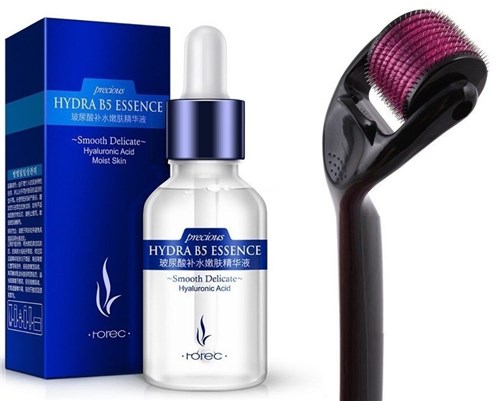 Rorec® Intenso Hidratante Ácido - Hydra B5 Essence + Derma Roller (0.25mm)