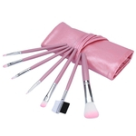 Rosa das mulheres 7pcs Make Up Tools Superior Cosmetic Makeup Brush Set Kit + Bag Bolsa caso da beleza