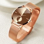 Rose Gold Women Watch Business Quartz Watch Ladies Female Wrist Watch