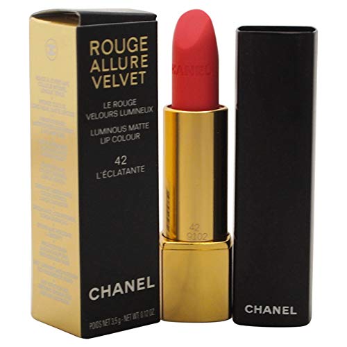 Rouge Allure Velvet Luminous Matte Lip Colour - # 42 LEclatante By Chanel For Women - 0.12 Oz Lipsti