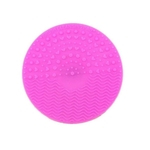 Round Cleaner Cosmetic Make Up Escova De Lavar Gel Limpeza Mat Foundation Pad