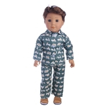 Roupa de dormir Set para 18 Inch Boy Dolls bonito mini-roupa Acessórios para bonecas