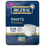 Roupa Íntima Bigfral Pants Premium P/M 8 unidades