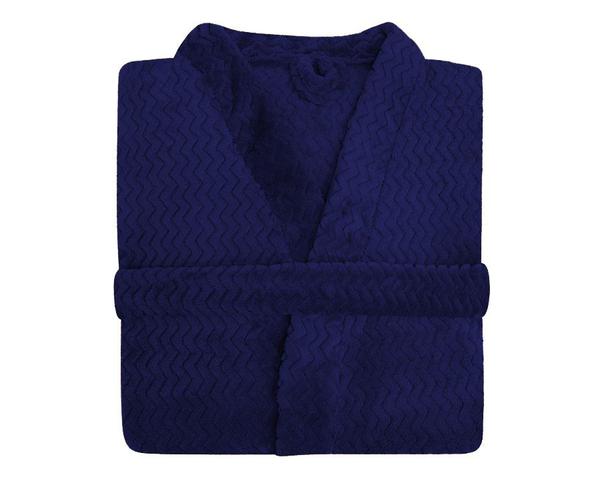 Roupão Plush Tweed - Toque Macio Azul Hedrons
