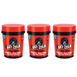 Rox Fix Extra Forte Gel Cola 500g - Kit com 03