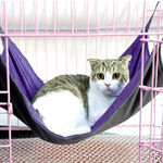 Roxo Waterproof Oxford Cloth Cat Hammock Varanda Pet Hanging Almofada Cama de assento de descanso