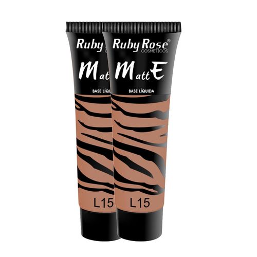 Ruby Rose - Combo 2 Unidades Base Líquida Matte - L15