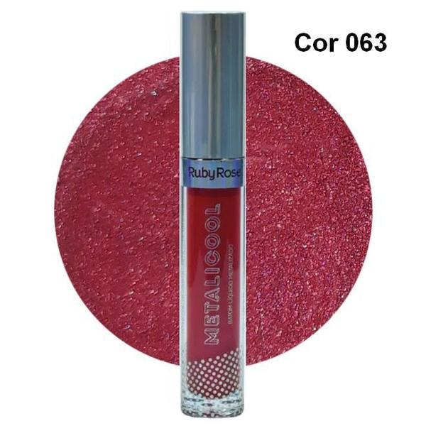 Ruby Rose Metalicool Batom Líquido Metalizado Cor 063