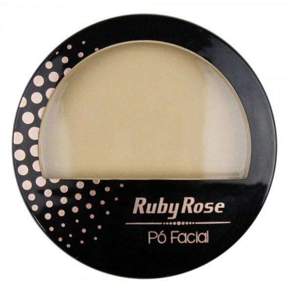 Ruby Rose Pó Facial Claro com Espelho Hb-7212 - Pc 03