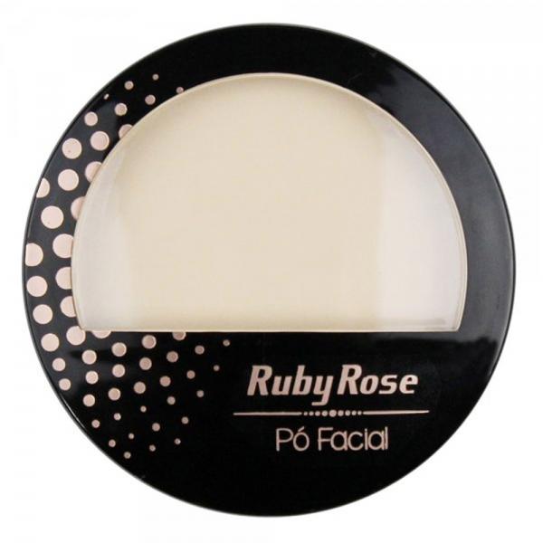 Ruby Rose Pó Facial Claro com Espelho Hb-7212 - Pc 01