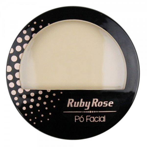 Ruby Rose Pó Facial Claro com Espelho Hb-7212 - Pc 02