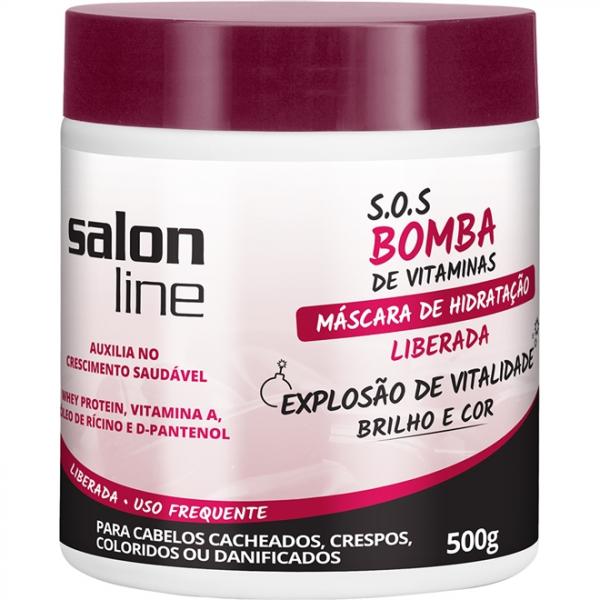 S.O.S Bomba de Vitaminas Liberada Salon Line Máscara de Hidratação 500g - Salon Line Professional