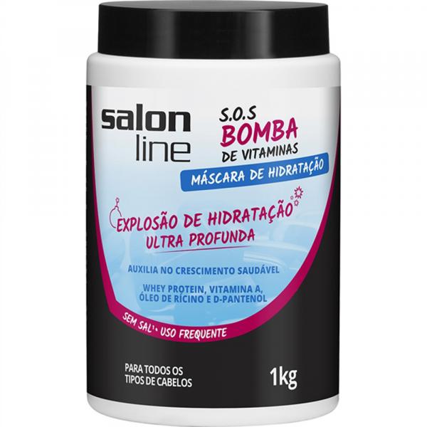 S.O.S Bomba de Vitaminas Salon Line Máscara de Hidratação 1Kg - Salon Line Professional