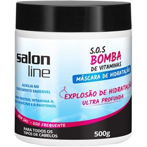 S.O.S Bomba de Vitaminas Salon Line Máscara de Hidratação 500g