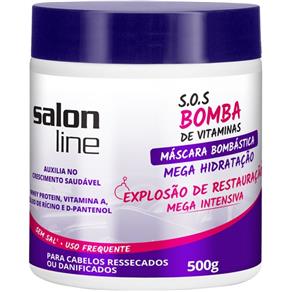 S.O.S Bomba de Vitaminas Salon Line Máscara de Hidratação Bombástica 500g