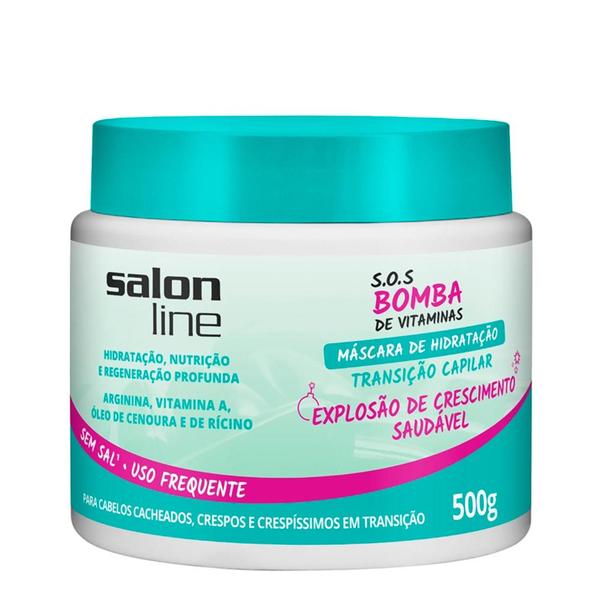 S.O.S Bomba de Vitaminas Salon Line Máscara de Hidratação Transição 500g - Salon Line Professional