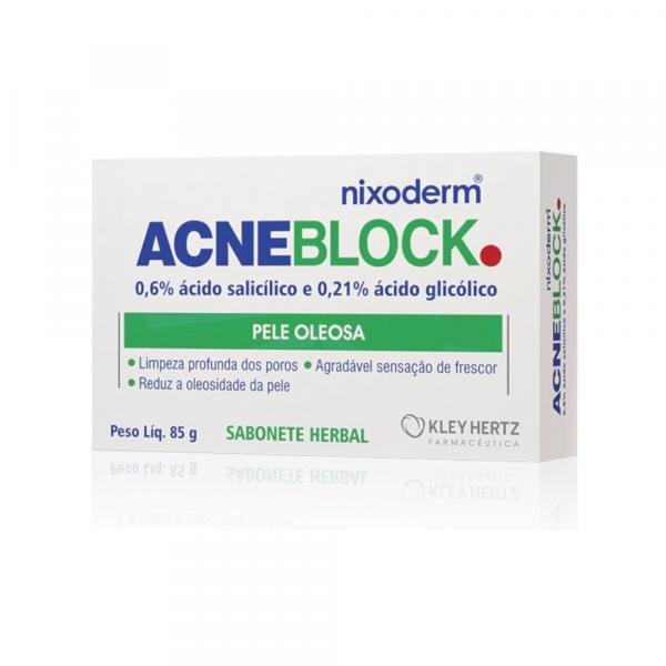 Sabonete AcneBlock Herbal Pele Oleosa com Cravos e Espinhas - Kley Hertz
