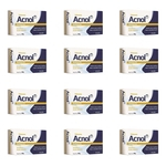 Sabonete Acnol Antiacne Ideal Na Prevenção De Cravos Espinhas Redução Da Oleosidade Da Pele 12x80g