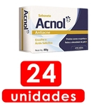 Sabonete Acnol Antiacne Ideal No Combate Cravos Espinhas Remove Excesso De Oleosidade Da Pele 24x80g