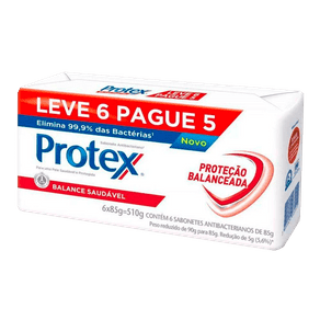 Sabonete Antibacteriano Protex Balance Saudável 85g (Leve 6 Pague 5)