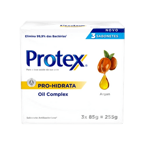 Sabonete Antibacteriano Protex Pro Hidrata Argan 85g com 3 Unidades