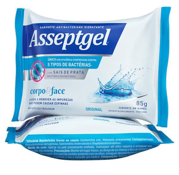 Sabonete Antibactericida Original Asseptgel 85 Gramas - Start Química