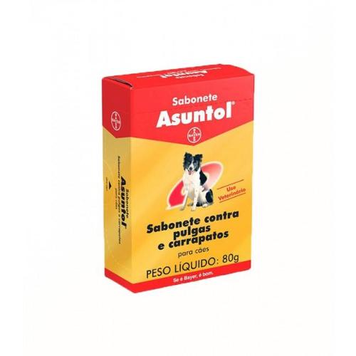 Sabonete Antipulgas e Carrapatos Bayer Asuntol - 80g