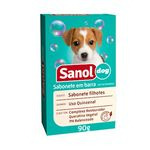 Sabonete Antipulgas Sanol Dog Em Barra Para Cães Filhotes 90g