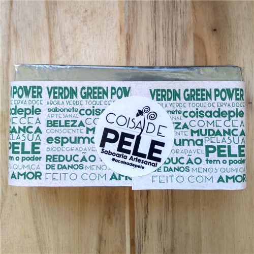 Sabonete Artesanal de Argila Verde e Erva Doce (Verdin Green Power)