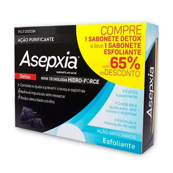 Sabonete Asepxia Detox Ação Purificante 80g Leve por Mais R 3,00 Sabonete Esfoliante 80g