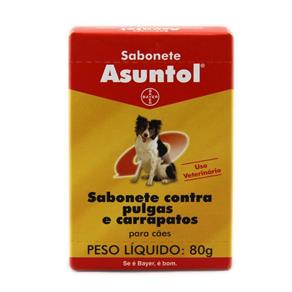 Sabonete Asuntol Cães 80g - Bayer (contra Pulgas e Carrapatos)