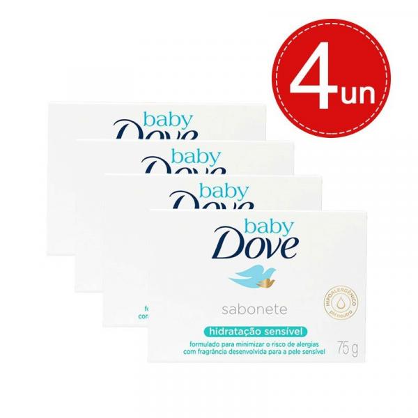 Sabonete Baby Dove Hidratação Sensível 75g Leve 4 Pague 1,99 em Cada