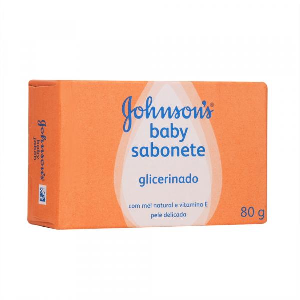 Sabonete Barra Glicerinado Johnson's Baby 80g