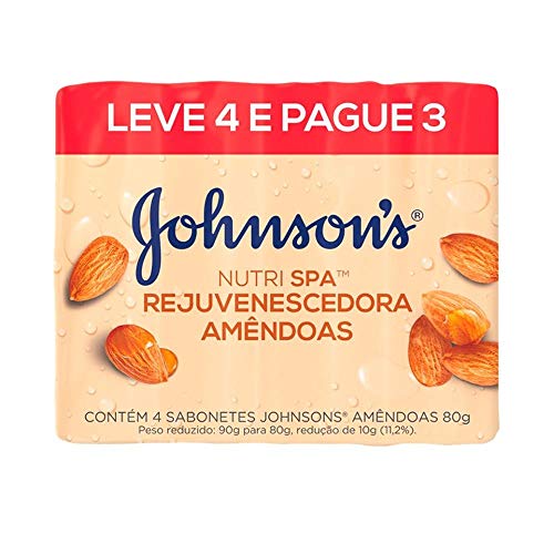 Sabonete Barra Johnson's Amêndoas 80g Leve 4 Pague 3