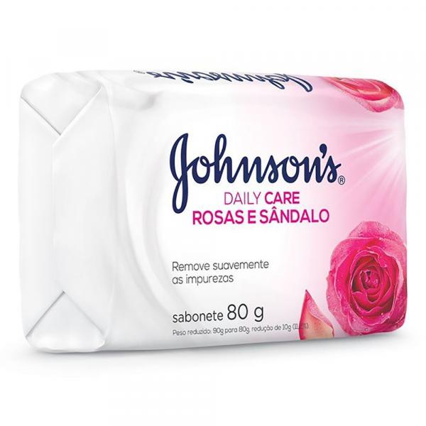 Sabonete Barra Johnsons Daily Care Rosas e Sândalo 80g